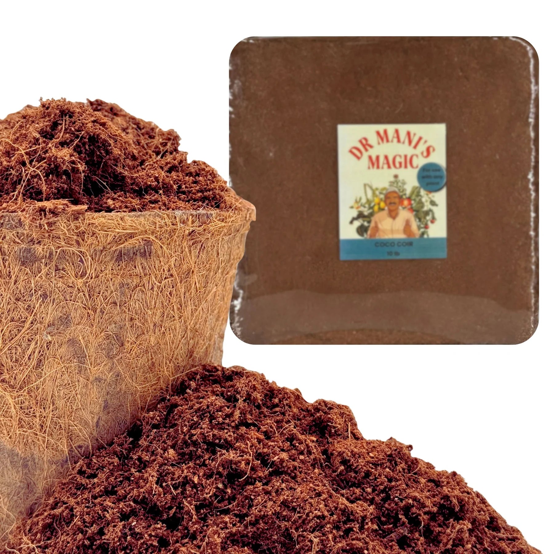 Organic Coco Bricks | 80/20 Coir & Fiber